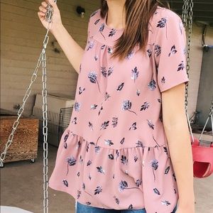 Pink Floral Shirt